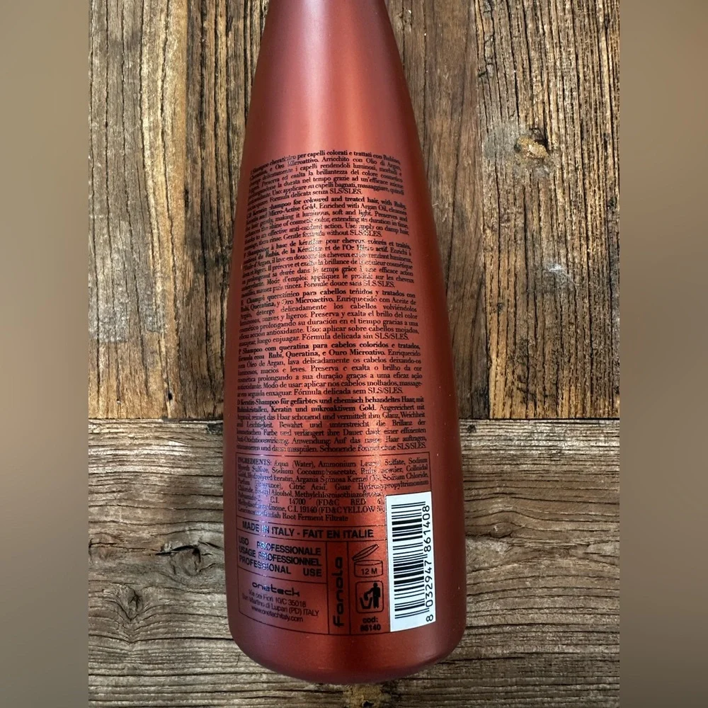 Oro Therapy 24k Shampoo Rubino Puro - Metallic Ruby Bottle